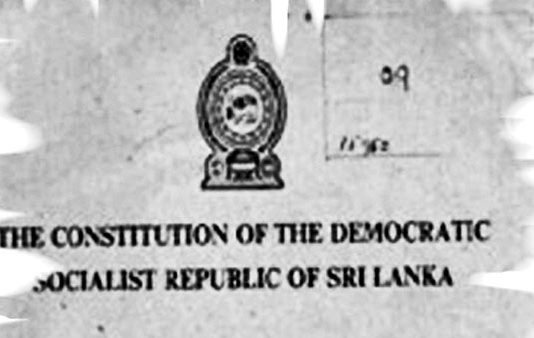 ව්යවස්ථාවට අදාළව අත්හදාබැලීම් මේ අවස්ථාවේදී නොකළ යුතුය….